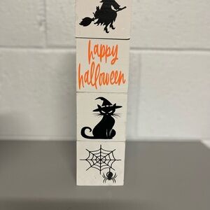 Halloween Wooden Block Decor